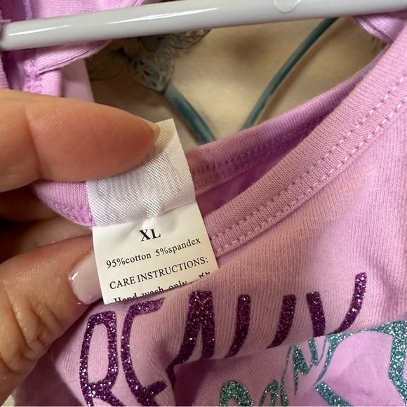 Squishy Cheeks “I’m Really a Mermaid” lavender onesie XL/18 mths NWT - Picture 4 of 7